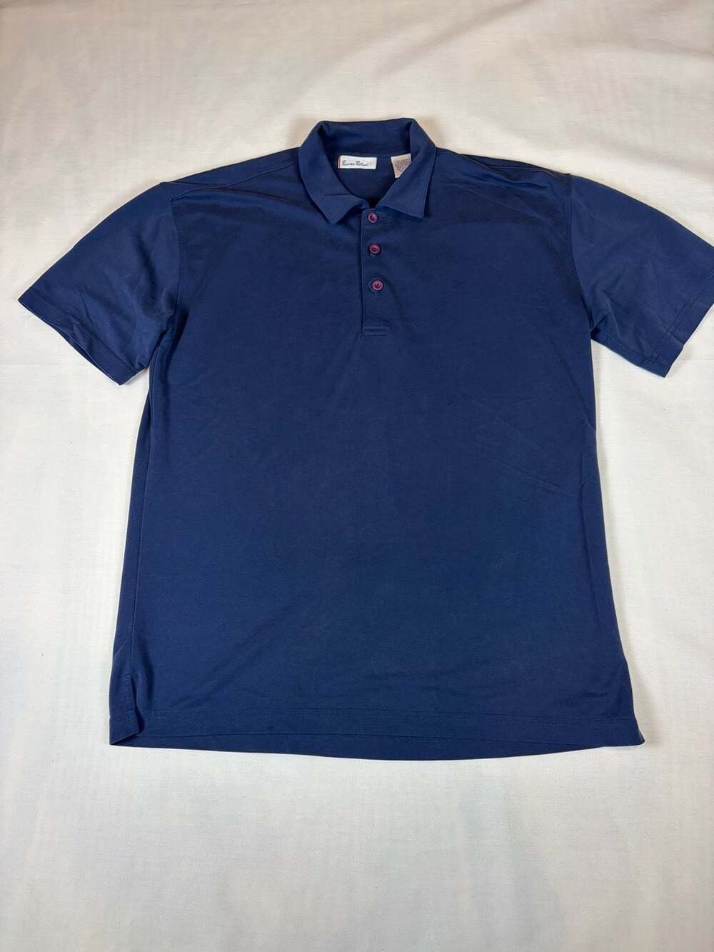 Burma Bibas Men's Short-Sleeve Navy Polo Shirt